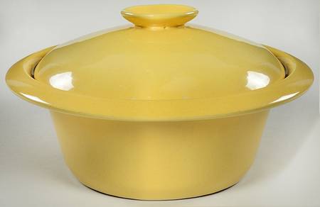 Plainsman Autumn Yellow 1 Qt Round Covered Casserole