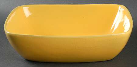 Plainsman Autumn Yellow Square Salad Serving Bowl