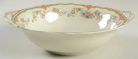 Aida (Mustard Trim) 9" Round Vegetable Bowl by Franconia-Krautheim & Adelburg