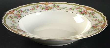 Aida (Mustard Trim) Rim Soup Bowl