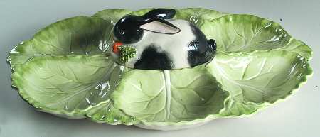 Kensington Rabbit 6-Part Relish with Center Cover