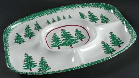 FUO5 18" Rectangular 4 Section Plastic Tray