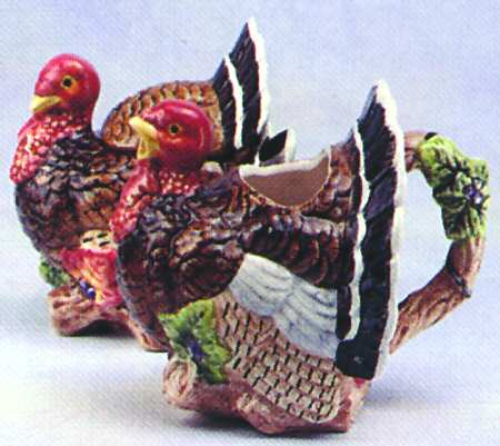 Harvest Fowl Sugar Bowl & Lid