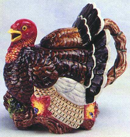 Harvest Fowl Teapot & Lid