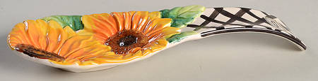 Country Sunflower Spoon Rest/Holder (Holds 1 Spoon)