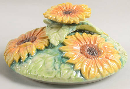 Country Sunflower Lid for Cookie Jar