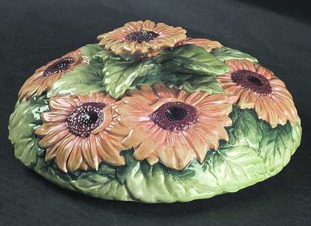 Country Sunflower Lid for Pancake Dish