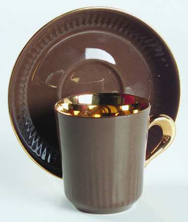 FIG2 Flat Demitasse Cup & Saucer Set