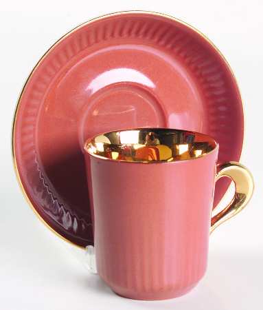 FIG2 Flat Demitasse Cup & Saucer Set