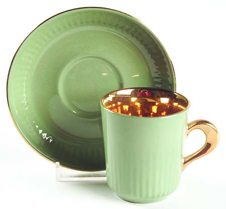 FIG2 Flat Demitasse Cup & Saucer Set
