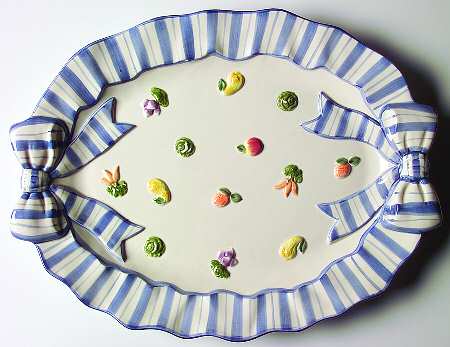 Petits Vegs 15" Oval Serving Platter