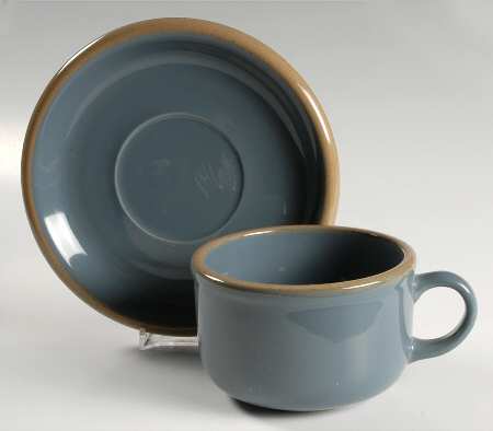 Ventura Blue Jumbo Cup & Saucer Set