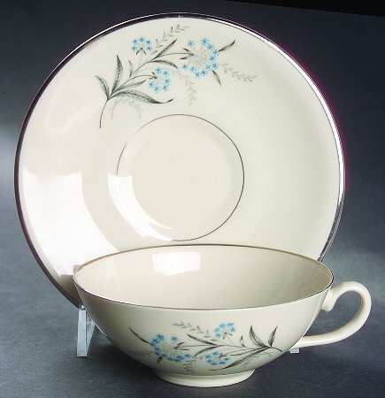 FLE5 (Left Side Decal) Flat Cup & Saucer Set