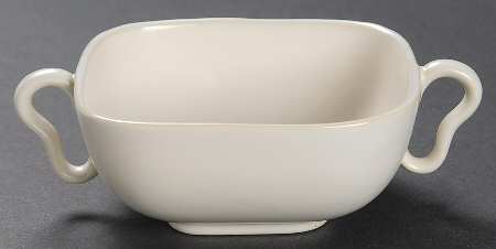 Metropolitan Ivory Flat Cream Soup Bowl