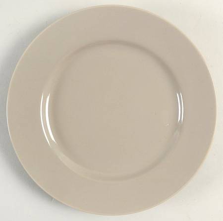 Total Color Spectrum Greige-Beige (Gray, Round) Salad Plate