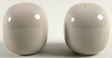 Total Color Spectrum Greige-Beige (Gray, Round) Salt & Pepper Set