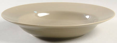 Total Color Spectrum Greige-Beige (Gray, Round) Large Rim Soup Bowl