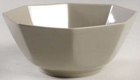 Total Color Spectrum Greige-Beige (Gray, Round) 7" Octagonal Vegetable Bowl