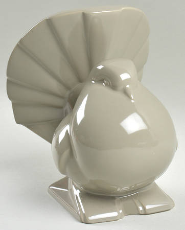 Total Color Spectrum Greige-Beige (Gray, Round) Figural China Bookend