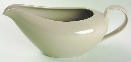 Total Color Spectrum Greige-Beige (Gray, Round) Gravy Boat