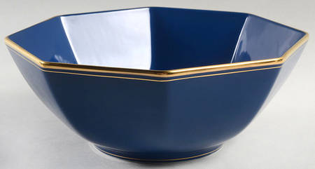 Pavillon Lapis Blue 9" Octagonal Vegetable Bowl