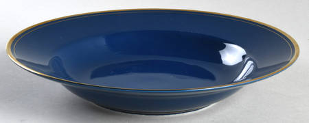 Pavillon Lapis Blue Large Rim Soup Bowl