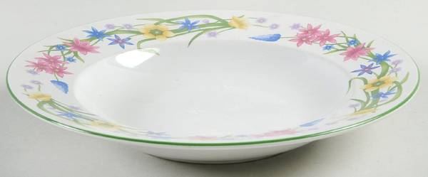 Country Garden Rim Soup Bowl