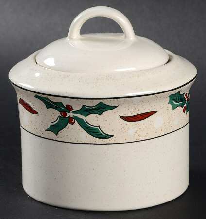 Holly Berry Sugar Bowl & Lid