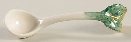 Florentine Fruit Blue All Ceramic Sugar Spoon