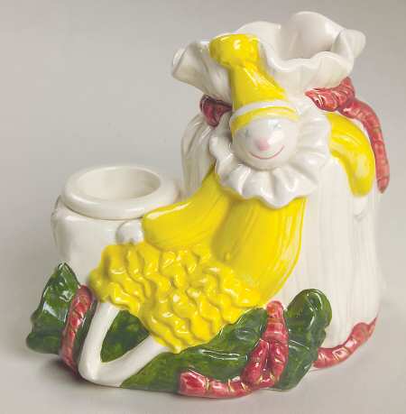 Old World Santa Figural Candlestick