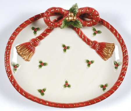 Old World Santa Canape Plate