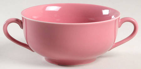 Total Color Spectrum Raspberry (Round) Flat Cream Soup Bowl