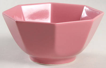 Total Color Spectrum Raspberry (Round) 5" Octagonal Vegetable Bowl by Fitz & Floyd