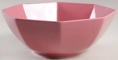 Total Color Spectrum Raspberry (Round) 9" Octagonal Vegetable Bowl