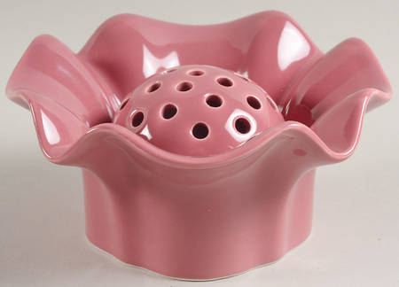 Total Color Spectrum Raspberry (Round) Pierced Tea Light/Potpourri with Insert by Fitz & Floyd