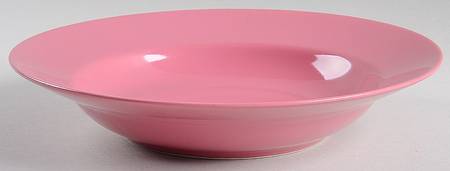 Total Color Spectrum Raspberry (Round) Large Rim Soup Bowl