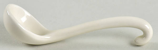 Snowy Woods All Ceramic Sugar Spoon
