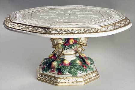 Snowy Woods 13" Diameter Pedestal Cake Stand