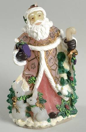 Snowy Woods Figural Candle