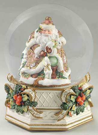 Snowy Woods Musical Water Globe
