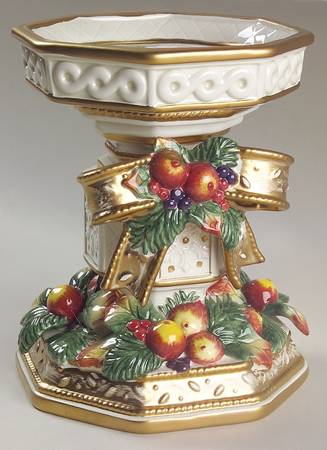 Snowy Woods 7" Pillar Candleholder