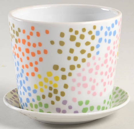 Confetti 3" Flower Pot & Underplate