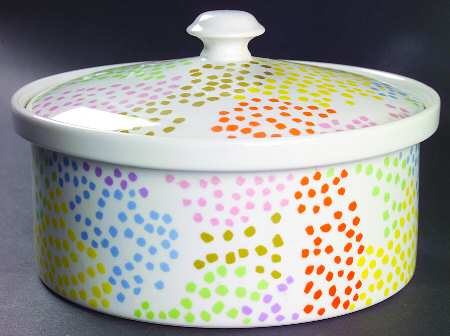 Confetti Round Covered Vegetable
