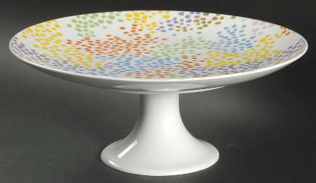 Confetti 11" Diameter Pedestal Cake Stand