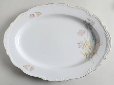 Wild Flower 14" Oval Serving Platter