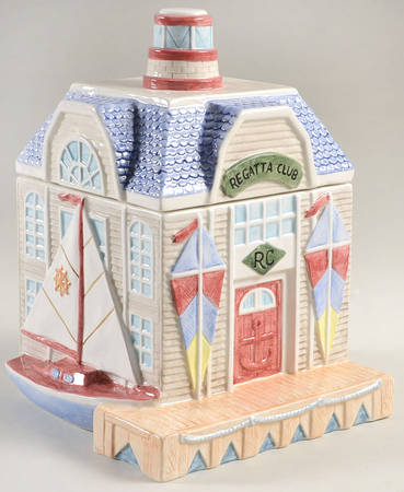Yacht Club Cookie Jar & Lid