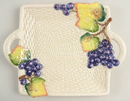 Sonoma Vineyard Handled Hors d'Oeuvre Tray
