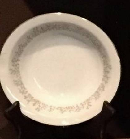 Silver Pine Fruit/Dessert (Sauce) Bowl
