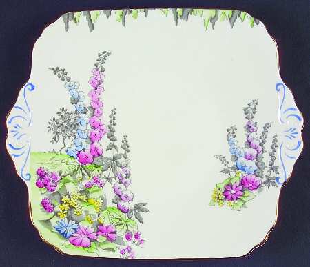 FOL16 Square Handled Cake Plate