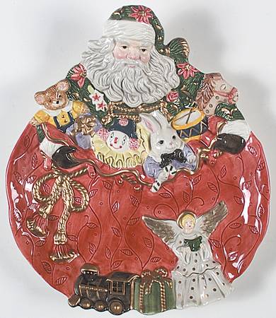 Father Christmas Canape Plate